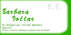 barbara vollar business card